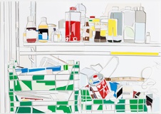 Marion Eichmann · Schellack Terpentin · 2014 · Papiercollage · 70 x 100 cm
