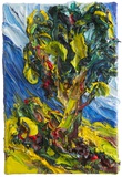 Harry Meyer · „Baum” · 2018 · Öl auf Leinwand · 30 x 20 cm