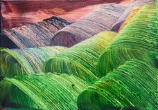 Isa Dahl · „wanderung“ · 2014 · Öl auf Leinwand · 50 x 70 cm