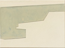 Birte Horn · „stück_4” · 2009 · Öl auf Leinwand genäht · 30 x 40 cm