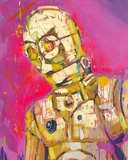 Marc Taschowsky · „C3PO” · 2017 · Öl auf Leinwand · 100 x 80 cm
