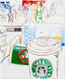 Marion Eichmann · Tuerkisch Starbucks · 2015 · Papiercollage · 60 x 50 cm