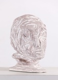 Kopf · 2016 · Holz, Öl, Lack · Höhe 30 cm