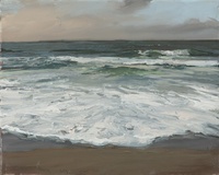 Lars Möller · „Strand” · 2009 · Öl auf Leinwand · 24 x 30 cm