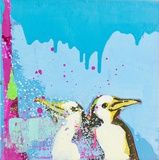 Marc Taschowsky · „Pingus” · 2020 · Öl auf Leinwand · 40 x 40 cm