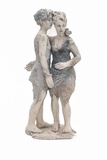 Silvia Siemes · „Twins” · 2018 · Terrakotta, 16 05 18 · 62 cm