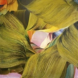Isa Dahl, bloom, 2023, Öl auf Leinwand, 100 x 100 cm