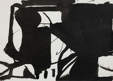 Ulrich Brauchle · „Schatten” · 2019 · Tusche auf Papier · 30 x 40 cm