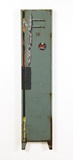 Stefan Bircheneder, Spind 58, Öl, Acryl auf Leinwand, 180x40x7 cm, 2026