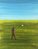 Thomas Heger · „Ballspiel 22“ · 2006 · Acryl auf Leinwand · 30 x 24 cm