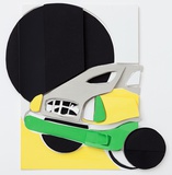 Marion Eichmann · NY Collage Wagen · 2014 · Papiercollage · 30,5 x 30 cm