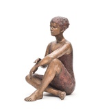 Silvia Siemes · aus „Bleiben, Warten” · 2019 · Bronze, Auflage 7 Ex. · 87 cm