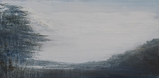 Xianwei Zhu · „Silence” · 2022 · Acryl auf Leinwand · 40 x 80 cm