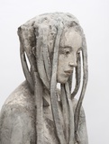 Detail: aus der Reihe „Wald, (Wandlung)“, 2014, Terrakotta engobiert, 155 cm 