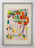 Annegret Hoch · aus der Serie „Der Millimeter” · 2017 · Collage, Papier · 70 x 50 cm