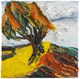Harry Meyer · „Baum” · 2008 · Öl auf Leinwand · 50 x 50 cm