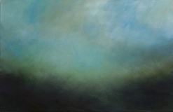 Rasso Hecker · aus der Serie „Jeux de vagues, XXII” · 2020 · Öl auf Leinwand · 110 x 170 cm