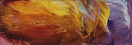 Isa Dahl, wanderung, 2021, Öl auf Leinwand, 50 x 140 cm
